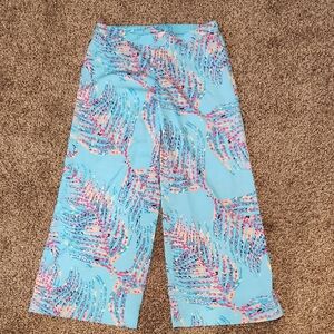 Lilly Pulitzer Blue and Pink Patterned Pants